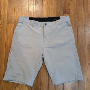 Kenneth Cole Mens Gray Performance Golf Shorts Stretch Wicking Size 32